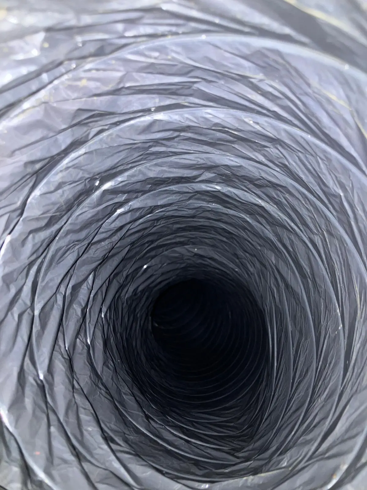 Air duct after cleaning