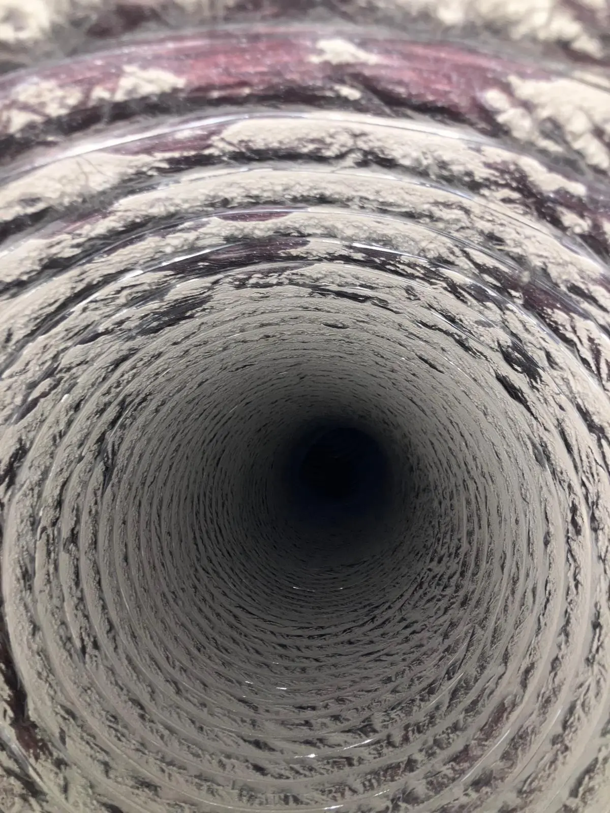 Air duct before cleaning